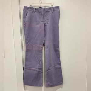 JCrew Vintage Thistle Purple Corduroy Flare Trousers – Size 12 – Never Worn